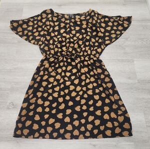 Women's Valentine's Heart Dress Off the Shoulder - Medium